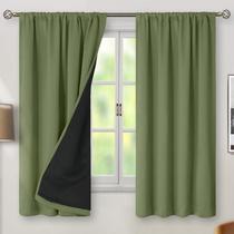 Cortinas Blackout BGment Grass Green 160x160cm 2 painéis