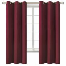 Cortinas Blackout BGment Navideñas Rojas para Dormitorio 107x160 cm Cortinas Blackout BGment Navideñas Rojas para Dormitorio 107x160 cm