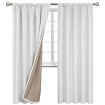 Cortinas Blackout BGment Off White 213x213cm para Quarto