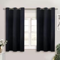 Cortinas Blackout BGment Short Black 38x45in, conjunto de 2 painéis Cortinas Blackout BGment Short Black 38x45in, conjunto de 2 painéis
