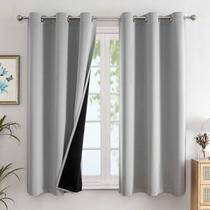 Cortinas Blackout ChrisDowa 100% Black Liner 160x160cm cinza claro Cortinas Blackout ChrisDowa 100% Black Liner 160x160cm cinza claro