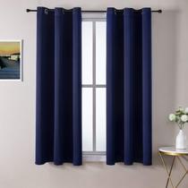 Cortinas Blackout ChrisDowa Grommet Thermal Azul Marinho 96x137cm Cortinas Blackout ChrisDowa Grommet Thermal Azul Marinho 96x137cm