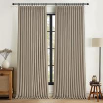 Cortinas Blackout com Pregas 178 x 244 cm, Linho, 2 Painéis Cortinas Blackout com Pregas 178 x 244 cm, Linho, 2 Painéis