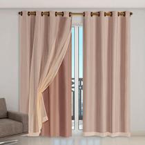 Cortinas Blackout com Voil Quarto Sala Cozinha 2,80m X 2,30m