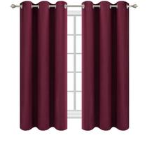 Cortinas Blackout Diraysid Burgundy Red 42x63 2 painéis