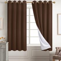 Cortinas Blackout Diraysid Chocolate Brown Linen 132x183cm