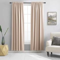 Cortinas Blackout DONREN Warm Taupe - Isolamento Térmico (2 Unidades)