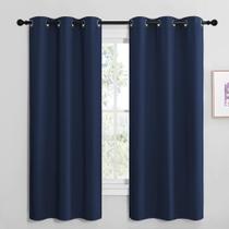 Cortinas Blackout Draperies NICETOWN All Season Navy 42x68cm