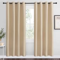 Cortinas Blackout Draperies NICETOWN Biscotti Beige 140x200cm