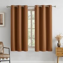 Cortinas Blackout DUALIFE de 45 cm de comprimento para janelas pequenas