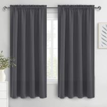 Cortinas Blackout DWCN 160x160cm Poliéster Cinza Escuro 2 Painéis Cortinas Blackout DWCN 160x160cm Poliéster Cinza Escuro 2 Painéis