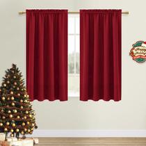 Cortinas Blackout DWCN Christmas Red W107cm x L137cm 2 painéis Cortinas Blackout DWCN Christmas Red W107cm x L137cm 2 painéis