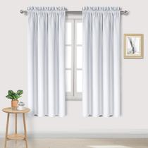 Cortinas Blackout DWCN com isolamento térmico branco acinzentado 107x160cm Cortinas Blackout DWCN com isolamento térmico branco acinzentado 107x160cm
