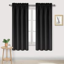 Cortinas Blackout DWCN, com isolamento térmico, pretas, 107 x 160 cm, 2 unidades Cortinas Blackout DWCN, com isolamento térmico, pretas, 107 x 160 cm, 2 unidades