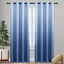 Cortinas Blackout DWCN Ombre Damask Pattern 132x244cm Navy Cortinas Blackout DWCN Ombre Damask Pattern 132x244cm Navy