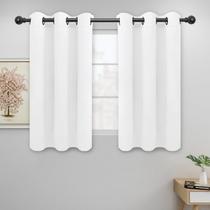 Cortinas Blackout Easy-Going com isolamento térmico, 2 painéis, brancas