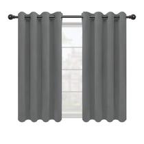 Cortinas Blackout Easy-Going com isolamento térmico cinza 52x63cm