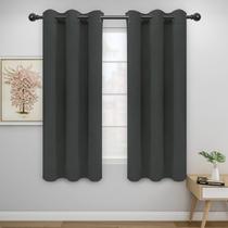 Cortinas Blackout Easy-Going - Isolamento Térmico - Cinza Escuro - 42x63cm