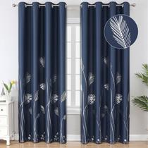 Cortinas Blackout Estelar Textiler Azul Marinho 213x213cm 2 painéis Cortinas Blackout Estelar Textiler Azul Marinho 213x213cm 2 painéis