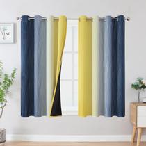 Cortinas Blackout Estelar Textiler Azul Marino/Amarillo 115x115 cm Cortinas Blackout Estelar Textiler Azul Marino/Amarillo 115x115 cm