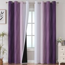 Cortinas Blackout Estelar Textiler roxa/branco acinzentado 213cm Cortinas Blackout Estelar Textiler roxa/branco acinzentado 213cm