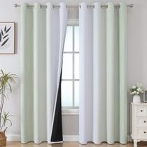 Cortinas Blackout Estelar Textiler Verde Sálvia/Branco acinzentado Cortinas Blackout Estelar Textiler Verde Sálvia/Branco acinzentado