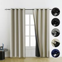 Cortinas Blackout FEBSIXTH Beige 100% poliéster 213x137cm Cortinas Blackout FEBSIXTH Beige 100% poliéster 213x137cm