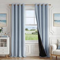 Cortinas Blackout FMFUNCTEX 100% Blackout 183x183cm Smoky Blue