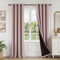 Cortinas Blackout FMFUNCTEX 100% Blackout 240x245cm Blush Pink