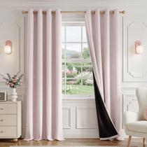 Cortinas Blackout FMFUNCTEX 100% Blackout 240x245cm Rosa pálido