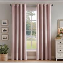 Cortinas Blackout FMFUNCTEX 100% Blackout Blush Pink 160x160cm
