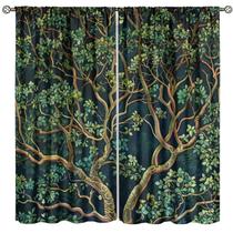 Cortinas Blackout GoDazzling Rustic Farmhouse Forest 42x54cm