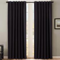 Cortinas Blackout H.VERSAILTEX com Isolamento Térmico - 132x2m (Preto)