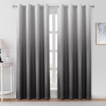 Cortinas Blackout HOMEIDEAS Cinza Ombre - 132x244cm (2 Painéis)