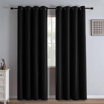 Cortinas Blackout IGEMAEVE, preto, 213 cm de comprimento, conjunto de 2 painéis Cortinas Blackout IGEMAEVE, preto, 213 cm de comprimento, conjunto de 2 painéis