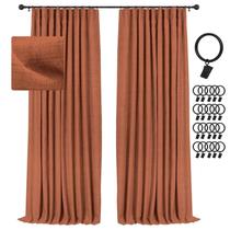 Cortinas Blackout INOVADAY 100% Blackout 213x213cm Laranja
