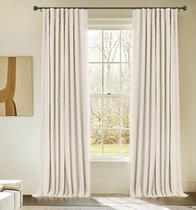 Cortinas Blackout INOVADAY 100% Blackout Linen Cream 230x229cm