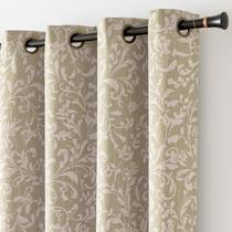 Cortinas Blackout Jinchan Farmhouse 80% 72 polegadas verdes 2 painéis