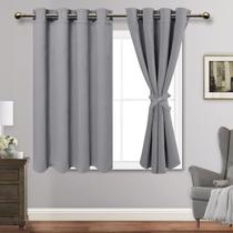 Cortinas Blackout JIUZHEN Light Grey Thermal 132x114cm 2 unidades Cortinas Blackout JIUZHEN Light Grey Thermal 132x114cm 2 unidades