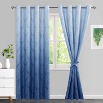 Cortinas Blackout JIUZHEN Ombre Damask Pattern 132x213cm Navy Cortinas Blackout JIUZHEN Ombre Damask Pattern 132x213cm Navy