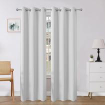Cortinas Blackout Joydeco 240x240cm Juego de 2 Paneles Blanco Grisáceo Cortinas Blackout Joydeco 240x240cm Juego de 2 Paneles Blanco Grisáceo