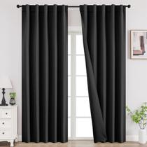 Cortinas Blackout Joydeco 274 cm de comprimento com isolamento térmico