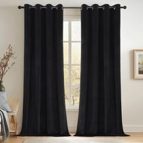 Cortinas Blackout Joydeco Black Velvet 100% 213x213cm 2 painéis
