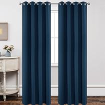 Cortinas Blackout Joydeco com isolamento térmico 275 cm, 2 painéis, azul marinho Cortinas Blackout Joydeco com isolamento térmico 275 cm, 2 painéis, azul marinho
