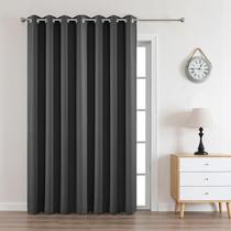 Cortinas Blackout Joydeco com isolamento térmico cinza escuro 230 cm