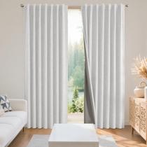 Cortinas Blackout Joydeco Natural Linen 132x305cm 2 painéis