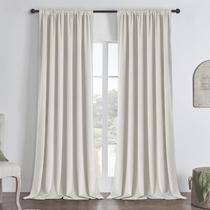 Cortinas Blackout Joydeco White 100% Velvet 213x213cm 2 painéis