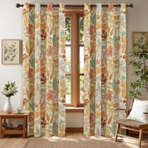 Cortinas Blackout keensoft Maple 100% Blackout 240x260cm Laranja