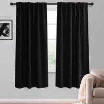 Cortinas Blackout KGORGE Black 160x160cm 2 painéis Cortinas Blackout KGORGE Black 160x160cm 2 painéis