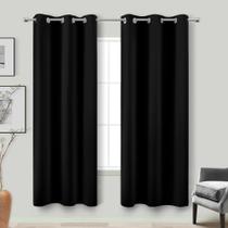 Cortinas Blackout KOUFALL 183 cm de comprimento para sala de estar com 2 painéis